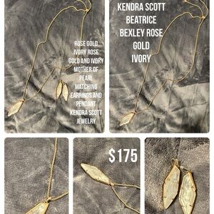 Kendra Scott BEATRICE
BEXLEY ROSE
GOLD IVORY
GOLD AND IVORY
MOTHER OF PEARL set